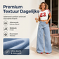 🔥 Trend Alert ✨ Trendy Damesjeans met Asymmetrische Overlap & Wijde Pijpen – Modern, Comfortabel & Flatterend 👖