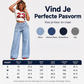 🔥 Trend Alert ✨ Trendy Damesjeans met Asymmetrische Overlap & Wijde Pijpen – Modern, Comfortabel & Flatterend 👖