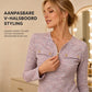 ✨ Nieuwe Look 💫 Dames Gebreid Topje met Lange Mouwen V‑hals en Halve Rits – Trendy Zacht & Stijlvol