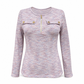 ✨ Nieuwe Look 💫 Dames Gebreid Topje met Lange Mouwen V‑hals en Halve Rits – Trendy Zacht & Stijlvol
