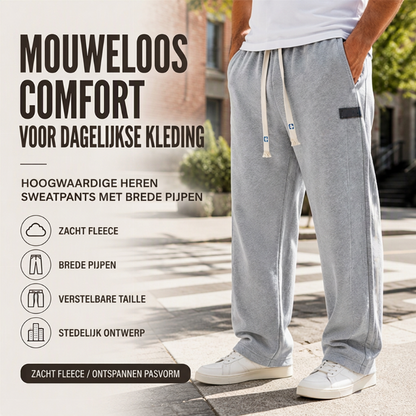 ✨ Nieuwe Look 💫 Heren Casual Wijde Sweatpants met Zakken – Comfortabel Ruim & Trendy Thuis‑ en Buitenbroek