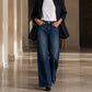 🔥 Modieuze Keuze 💫 Dames Hoge Taille Jeans met Wijde Pijpen en Stretch – Comfortabel Flatterend & Modieus