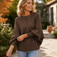 💕 Jouw Nieuwe Favoriet 💫 Dames Oversized Gebreid Shirt met Ribstruktuur – Zacht Relaxed & Stijlvol