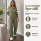 💕 Jouw Nieuwe Favoriet 💫 Dames Casual Sweatshirt en Wijde Pijpen Broek Set – Relaxed Zacht en Complete Outfit