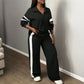 💕 Jouw Nieuwe Favoriet 💫 Dames Casual Sweatshirt en Wijde Pijpen Broek Set – Relaxed Zacht en Complete Outfit