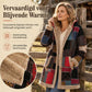 🌟 Populaire Stijl 💫 Dames Winter Gedrukte Hoodie van Katoen-Linnen Mix met Warme Pluche Voering – Zacht Warm & Trendy