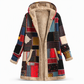 🌟 Populaire Stijl 💫 Dames Winter Gedrukte Hoodie van Katoen-Linnen Mix met Warme Pluche Voering – Zacht Warm & Trendy