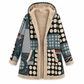 🌟 Populaire Stijl 💫 Dames Winter Gedrukte Hoodie van Katoen-Linnen Mix met Warme Pluche Voering – Zacht Warm & Trendy