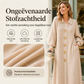 🌸 Nieuwe Collectie — Dames maxi‑jurk van geribbreid breisel met lantaarnmouwen ✨ vloeiende pasvorm stijlvol voor allerlei gelegenheden