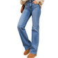 Casual rekbare jeans met hoge taille voor dames