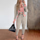 🛍️ Speciale Aanbieding — Damescardigan buisvormig topje en broek – 3-delige set ✨ zacht stof veelzijdig te combineren voor dagelijks stijl