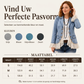 Dames jeansjas met revers en kantzoom