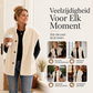 Casual warme sherpa bodywarmer voor dames