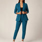✨ Nieuwe Collectie — Blazer met open voorkant en broekenset voor dames ✨ stijlvol passend voor kantoor en feestelijke gelegenheden