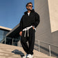 🔥 50% KORTING ✨ Heren Casual Half-Zip Hoodie & Wijde Broek Set – Comfortabele Streetwear Look voor Elke Dag