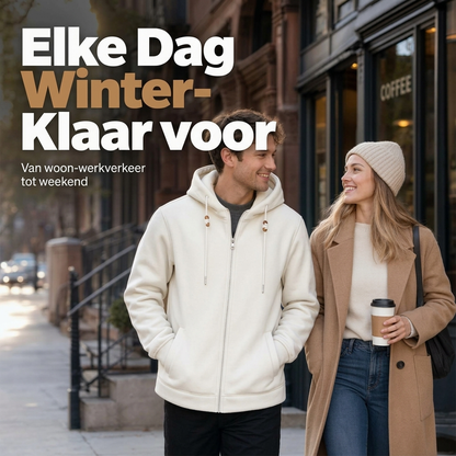 ❄️ Nieuwe Collectie ✨ Unisex Ultra-Warme Sherpa Hoodie – Zacht behaaglijk trui voor koude herfst & winterdagen