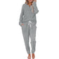 ✨ Nieuwe Collectie 💎 Dames 2-Delige Set met Knooptop & Broek met Trekkoord – Comfortabele Casual Outfit voor Elke Dag