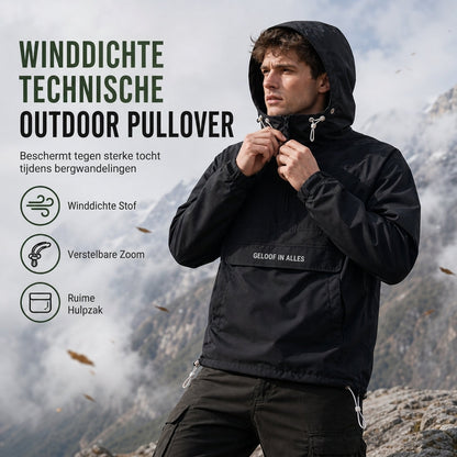 🌧️ Outdoor Deal ✨ Winddichte Outdoorjas met Capuchon voor Heren – Functionele Jas met Meerdere Zakken voor Wandelen
