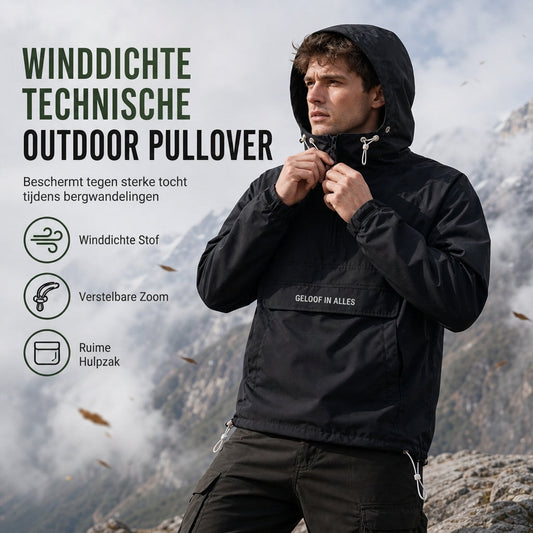 🌧️ Outdoor Deal ✨ Winddichte Outdoorjas met Capuchon voor Heren – Functionele Jas met Meerdere Zakken voor Wandelen