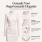 ✨ Exclusieve Deal 💎 Dames Mini-Jurk met Col en Gedrapeerde Stof – Elegante Getailleerde Jurk met Luxe Uitstraling