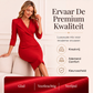 💎 Exclusieve Deal ✨ Dames Blazerjurk met V-Hals en 3/4 Mouwen – Elegante Getailleerde Jurk voor een Chique Look