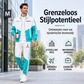 🔥 Trend Deal ✨ Heren Colorblock Trainingsset met Ritsjas & Broek met Trekkoord – Comfortabele Casual 2-Delige Set