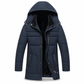 ❄️ Winter Deal 🧥 Halflange Heren Winterjas met Dikke Voering – Zakelijke & Casual Katoenen Jas voor Comfort en Warmte