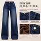 ❄️ Winterfavoriet 👖 Thermische Damesjeans met Hoge Taille & Wijde Pijpen – Warm Comfort en een Flatterende Pasvorm ✨