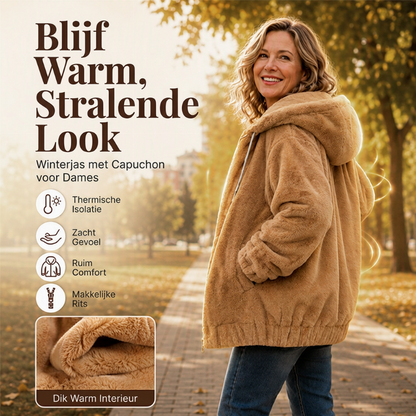 ❄️ Winter Must-Have 🤎 Warme Dames Hoodiejas – Comfortabel, Casual & Perfect voor Koude Dagen ✨