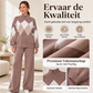 🍂 Stijlvolle Winterlook 🤎 Dames Set met Argyle Gebreide Trui & Wijde Broek – Tijdloos Ruitpatroon en Comfortabele Pasvorm ✨