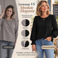 ✨ 50% KORTING 💕 Elegante Damesblouse met Ronde Hals en Smockdetails – Vrouwelijk, Comfortabel & Tijdloos Stijlvol 👚