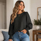 ✨ 50% KORTING 💕 Elegante Damesblouse met Ronde Hals en Smockdetails – Vrouwelijk, Comfortabel & Tijdloos Stijlvol 👚