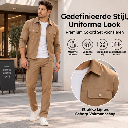 ✨ Stijlvolle Casual Herenjas en Broek Set 🧥💪 Comfortabele Complete Outfit voor Dagelijks & Uitgaan ✨