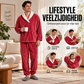 🔥 49% KORTING ✨ Knus Thermisch Pluizig Pyjamaset voor Heren – Zachte Warme Nachtkleding voor Koude Avonden 🍂