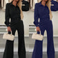 ✨Gratis verzending🤩 Nieuw Binnen! Damespak met Reversblouse & Wijde Broek – Stijlvol Comfort voor Elke Dag 👗